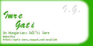 imre gati business card